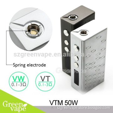Top selling!! Newest products VTM 50W TC Box Mod from Greenvape